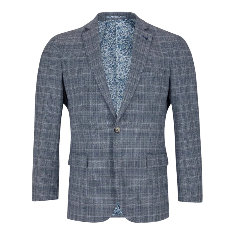 Daniel Grahame Check Jacket Blue 50 Short