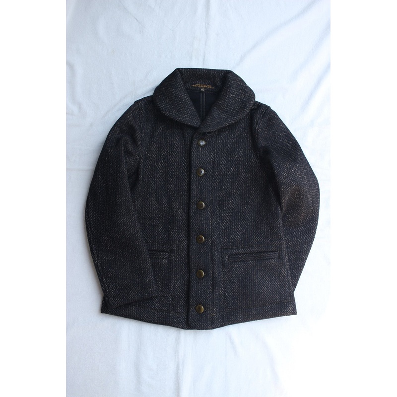 FREEWHEELERS / “EBBETS FIELD” COAT (#2031015,GRAINED BLACK STRIPE  BLACK) 36