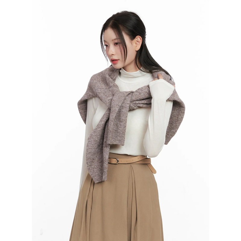 Basic Turtleneck Long Sleeve CO531 White S/M