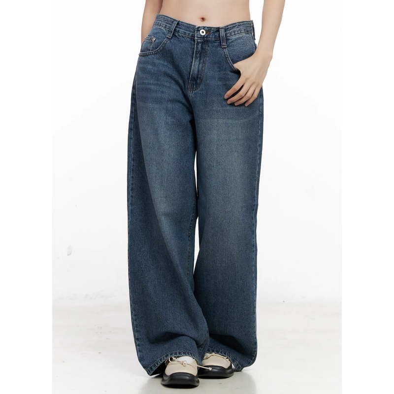 Belen Wide Leg Jeans CO531 Dark blue S