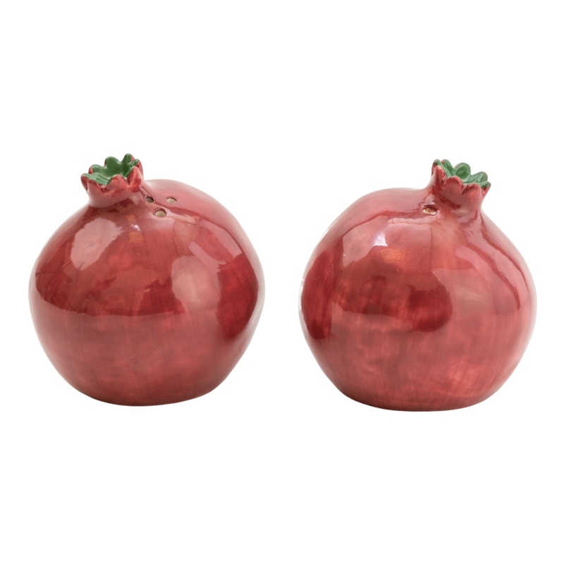 Candlelight Persian Pomegranate Salt & Pepper Pots Pomegranate One Size