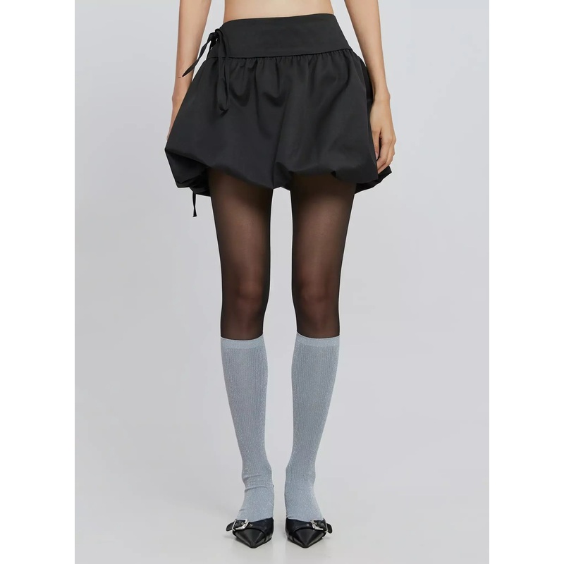 Chic Bubble Mini Skirt IO530 Black S/M