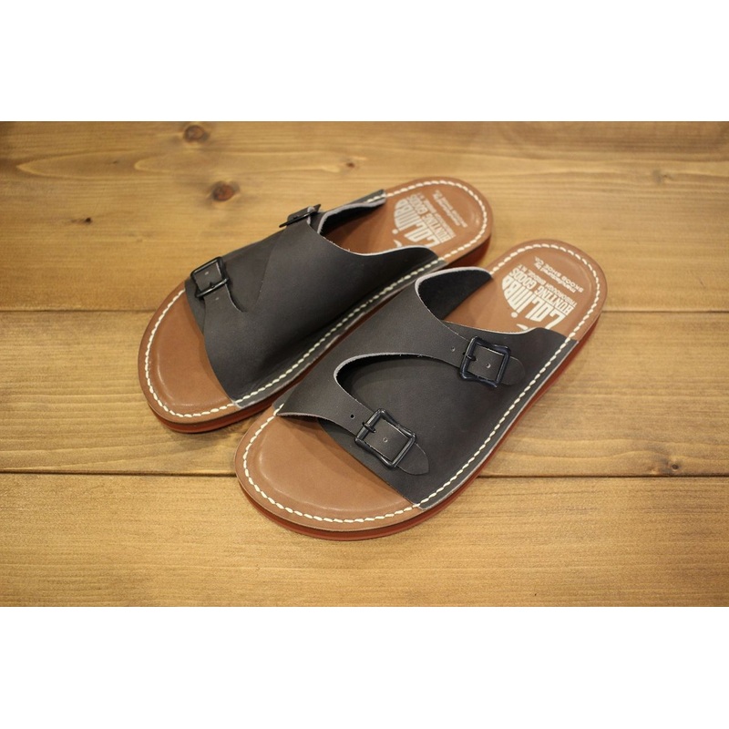 COLIMBO / PARK LODGE CAMP SITE LEATHER SANDALS (ZU-0700,GRAY) S