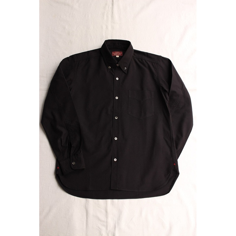 ADJUSTABLE COSTUME / WORK STYLE OX BUTTON DOWN SHIRT (AS-001,BLACK) 36