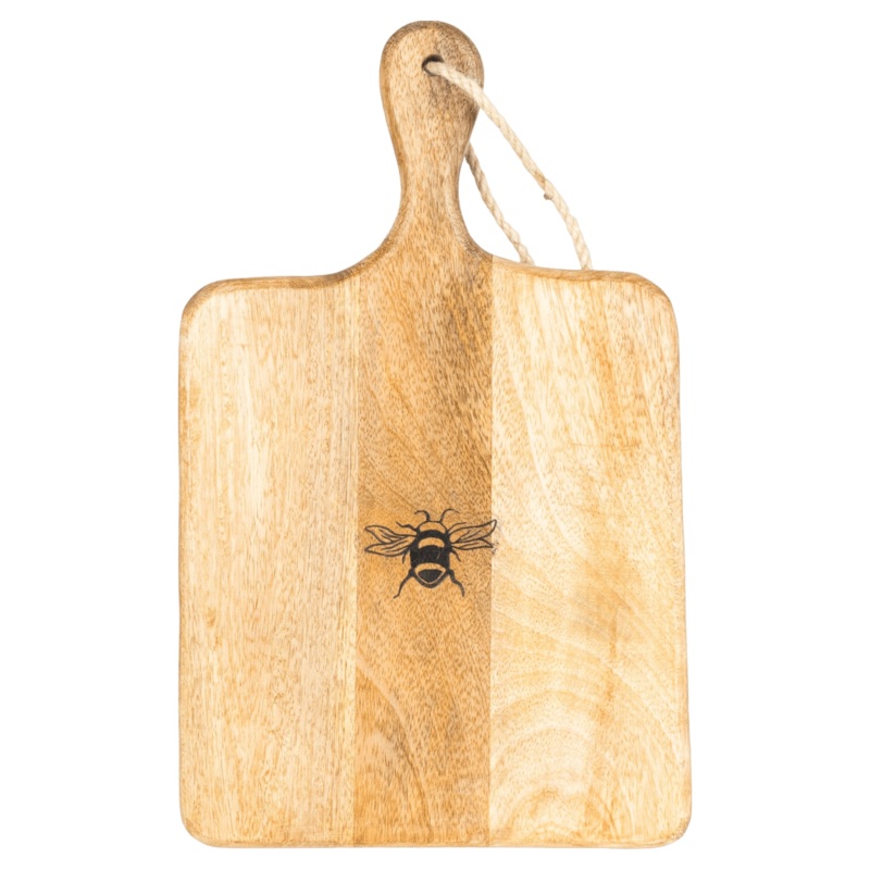 Candlelight Paddle Serving Board Bee 35x20cm