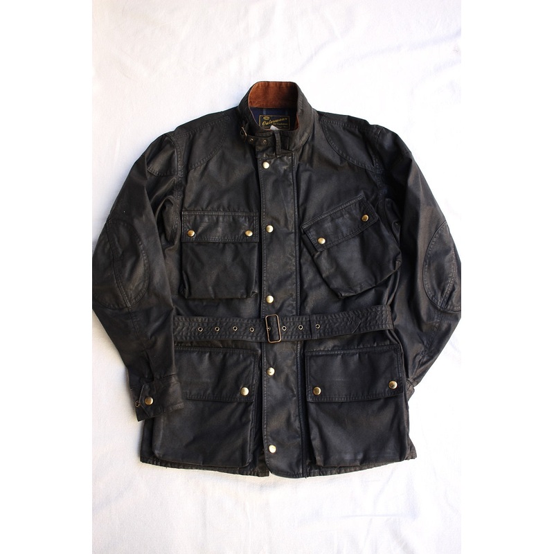 Cushman / BRITISH MOTOR CYCLE JACKET, USED FINISH (21330,BLACK) M