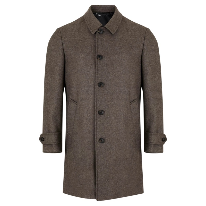 Douglas Edwards 3/4 Wool Coat Brown 40