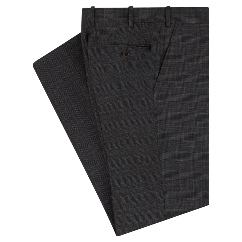 Douglas Valdino P.O.W Suit Trousers Brown 34 Short