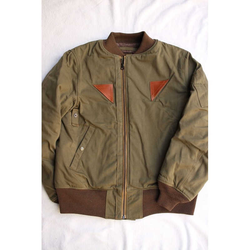COLIMBO / DEARBORN FLIGHT JACKET B-15A MOD.TYPE (ZT-0130,OLIVE) M
