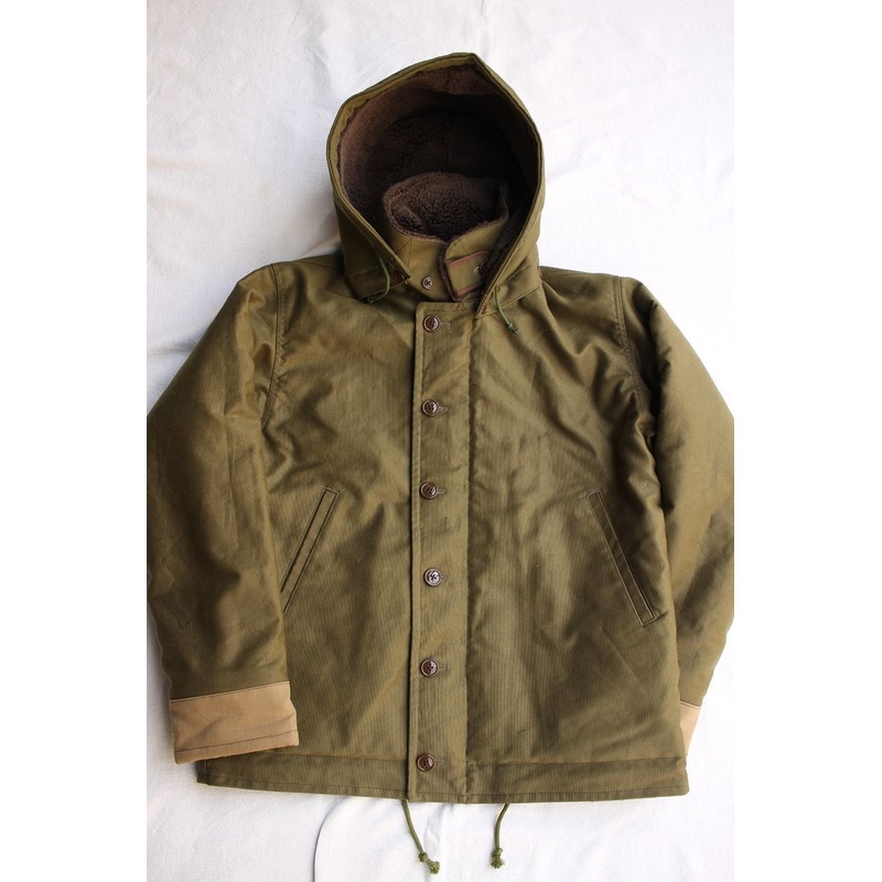Cushman / MARINE NATIONALE DECK JACKET (21341,OLIVE GREEN) M