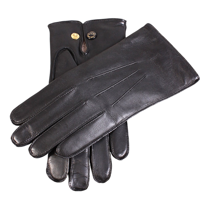 Dents Mendip Nappa Dome Lined Glove Black 8
