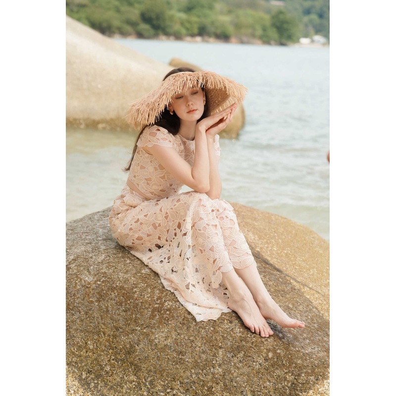 Disella Crochet Skirt Only (Cream) S Cream