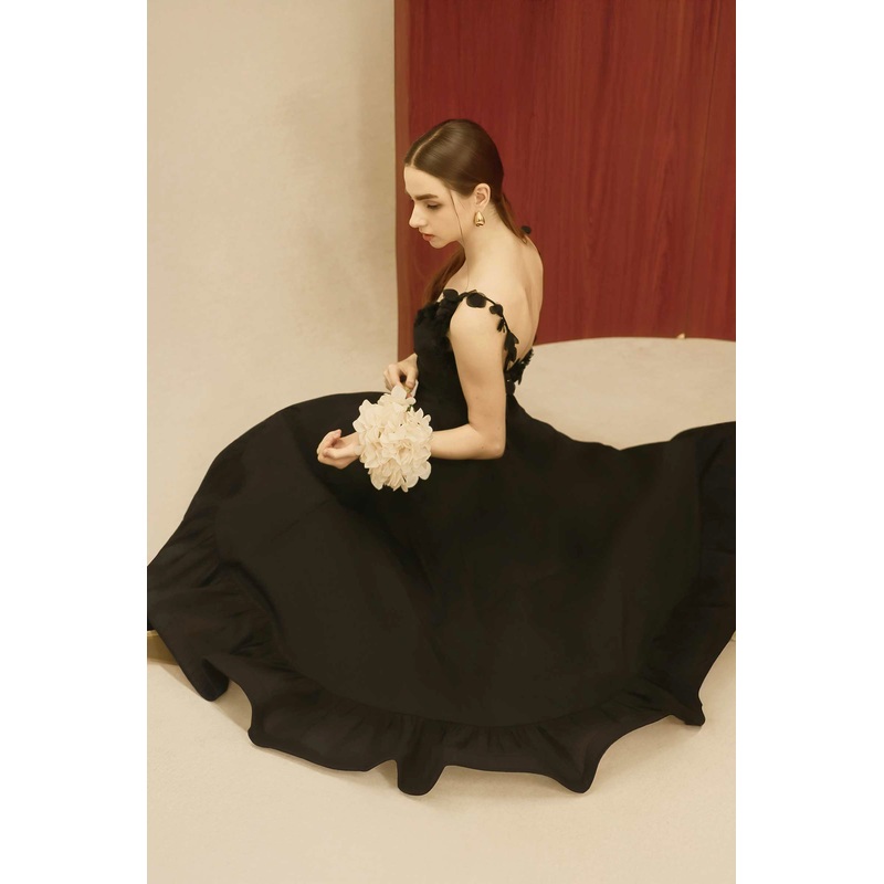 Elara Padded Top (Black) XS Black