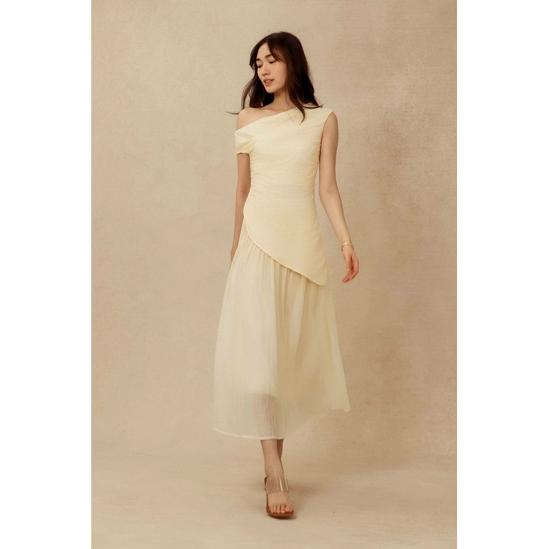Liora Drape Top (Cream) XS Cream