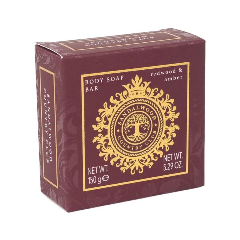 The Somerset Toiletry Co. Sandalwood Country Club Signature Soap Bar Redwood & Amber 150g