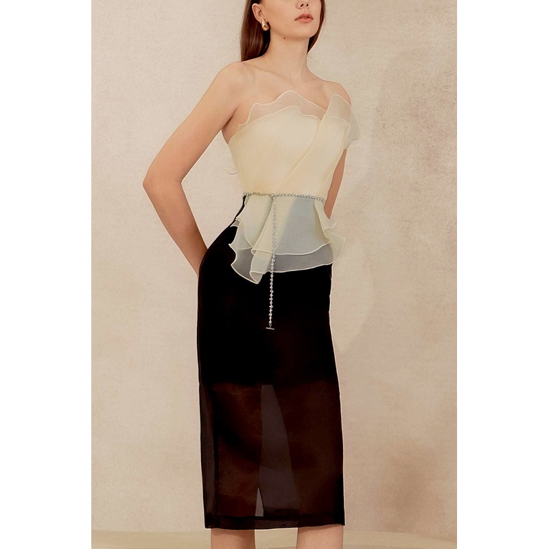 Delancia Padded Dress (Black) XS Black