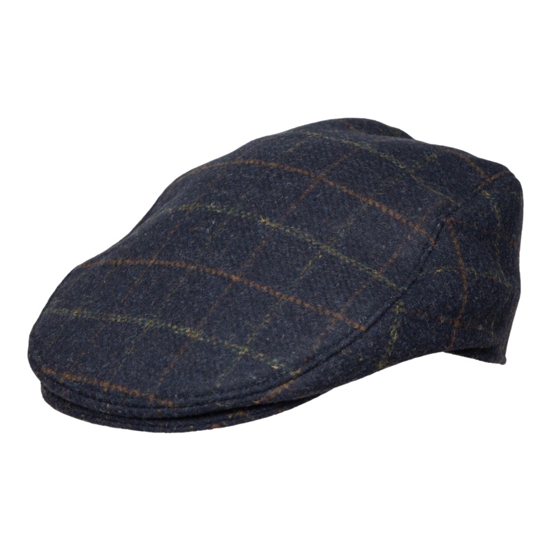 Dents Colliford Flat Cap Navy Medium