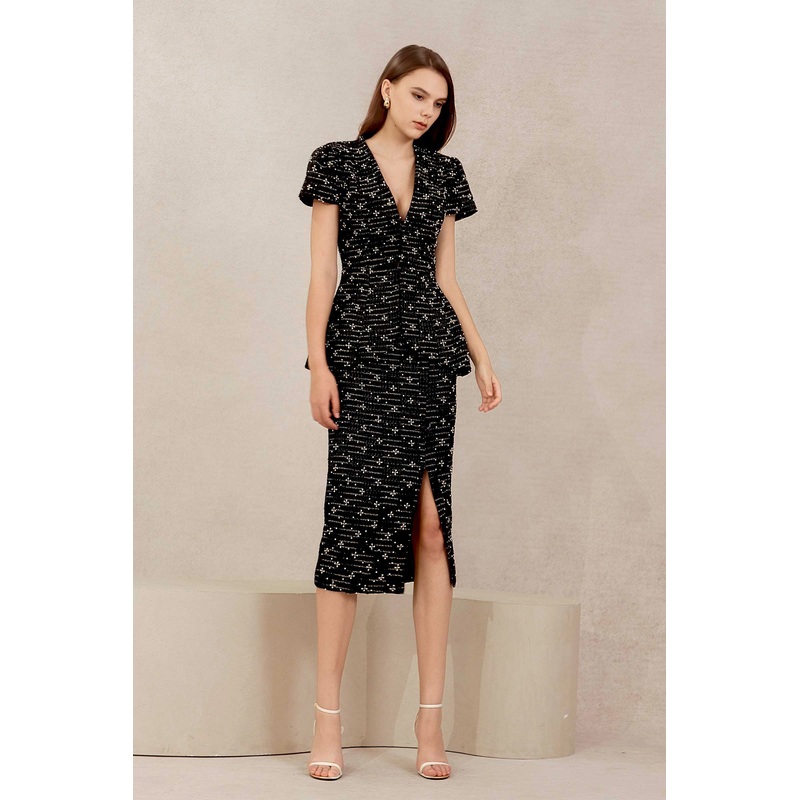 Eclat Tweed Skirt (Black) XS Black