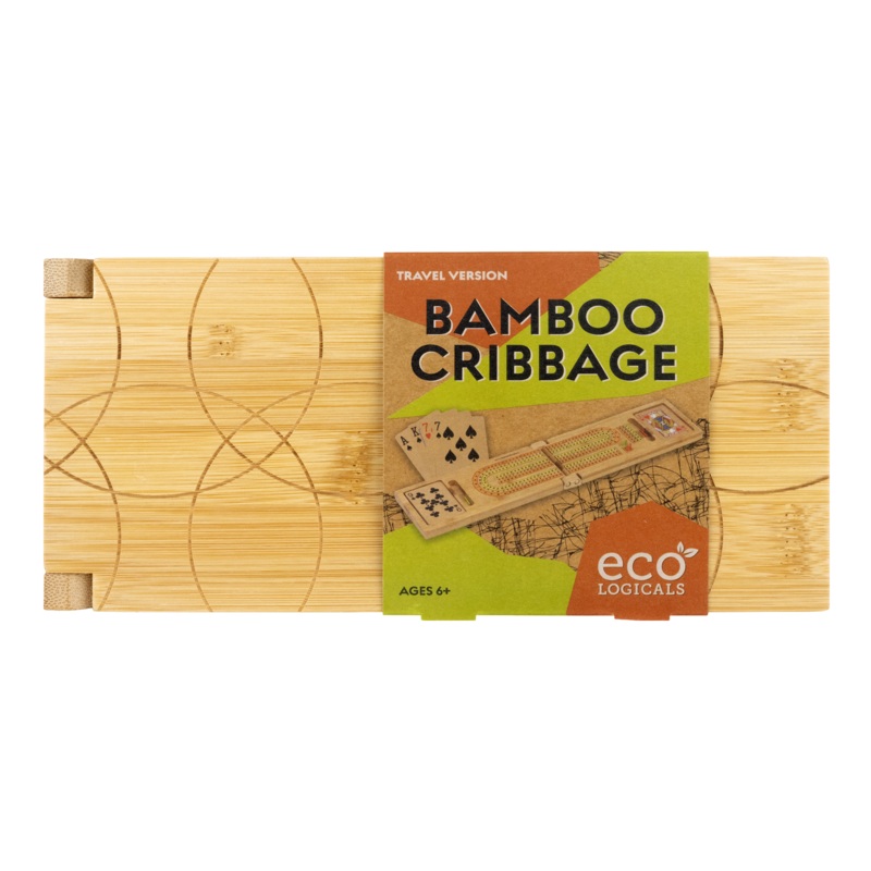 University Games Bamboo Cribbage Natural One Size