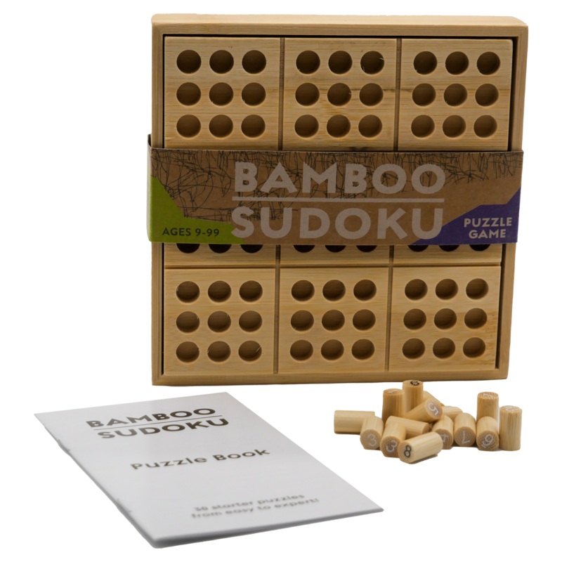 University Games Bamboo Sudoku Natural One Size