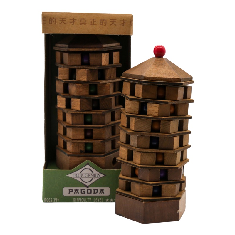University Games True Genius Chinese Pagoda Natural One Size