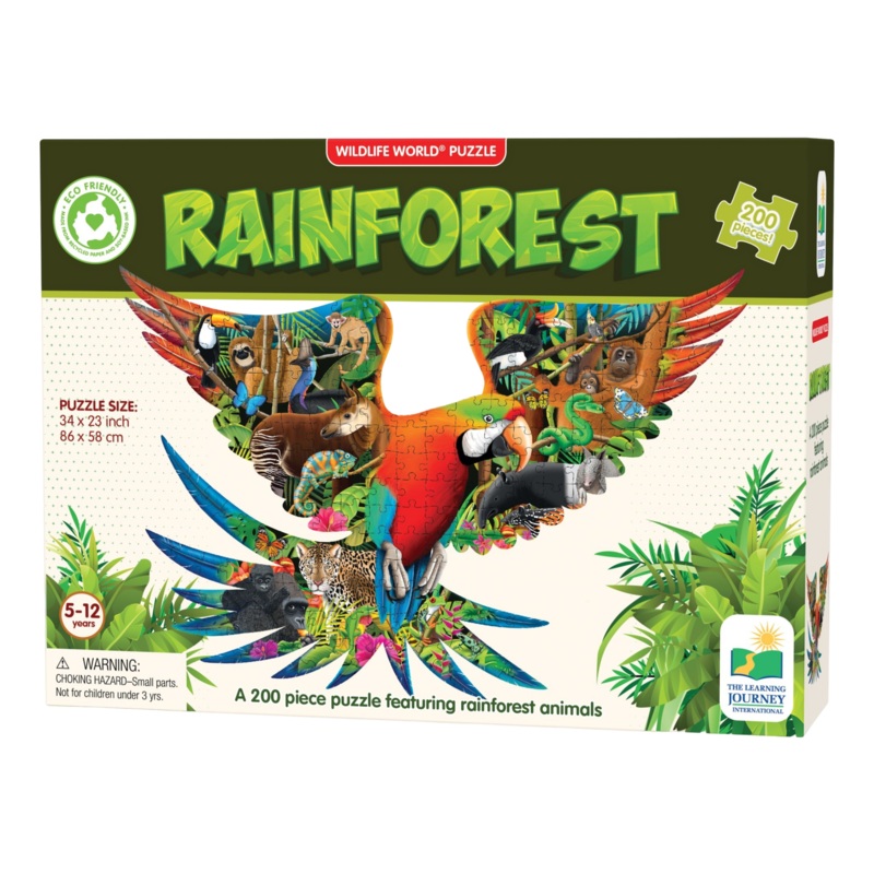 University Games Wildlife World Puzzle – Rainforest Multi One Size
