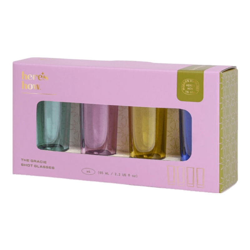 Here’s How The Gracie Set of 4 Shot Glasses Multi One