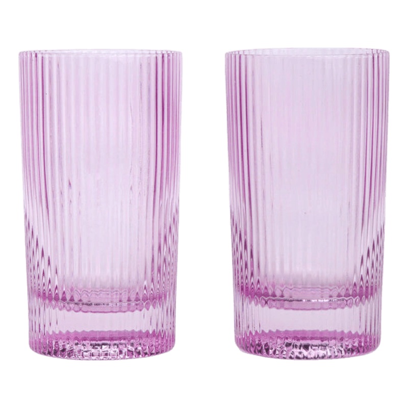 Here’s How The Stella Highball Glass – Set of 2 Lilac One