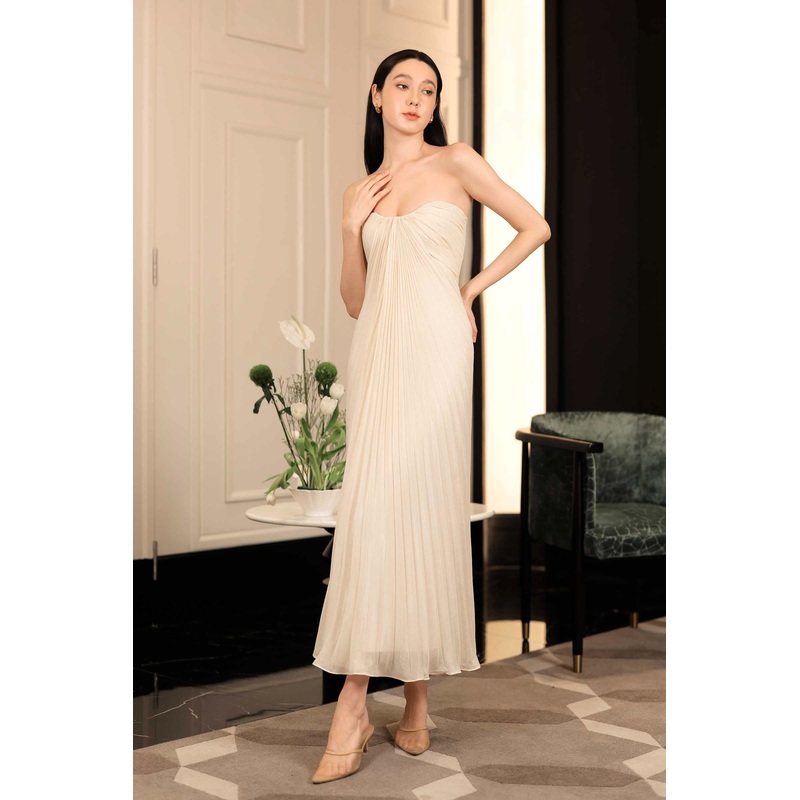 Dorelia Convertible Padded Dress (Cream) XS Cream