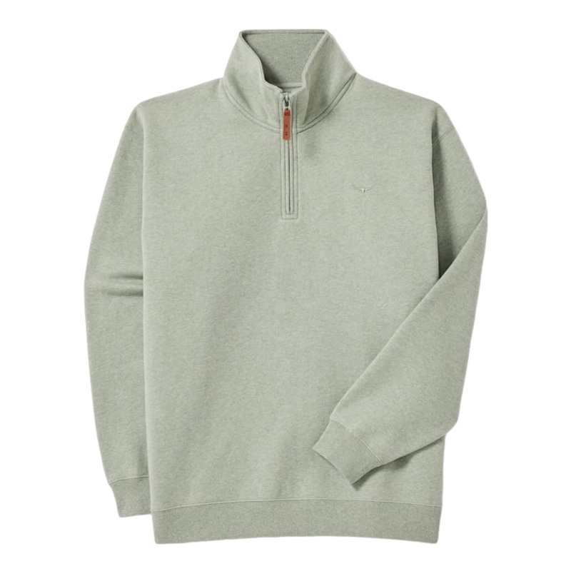R. M. Williams Mulyungarie 1/4 Zip Sweatshirt Green Marle Small