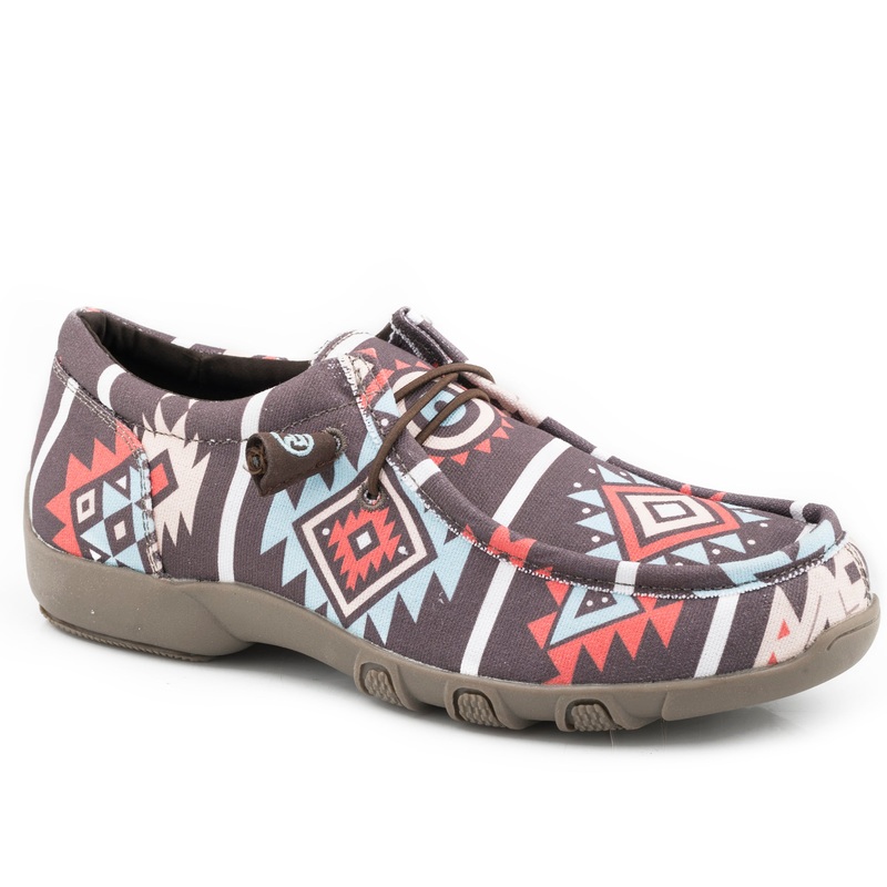 Womens Brown Aztec Canvas 5 R