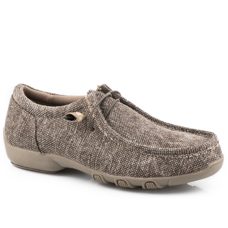 Womens Brown Canvas Fabric 5 R