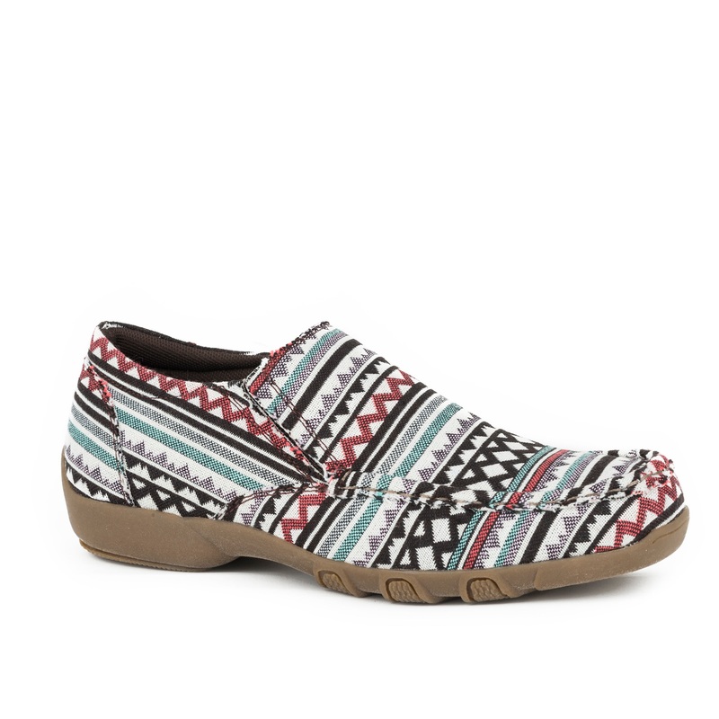 Womens Black Multi Color Southwestern Aztec 5 R
