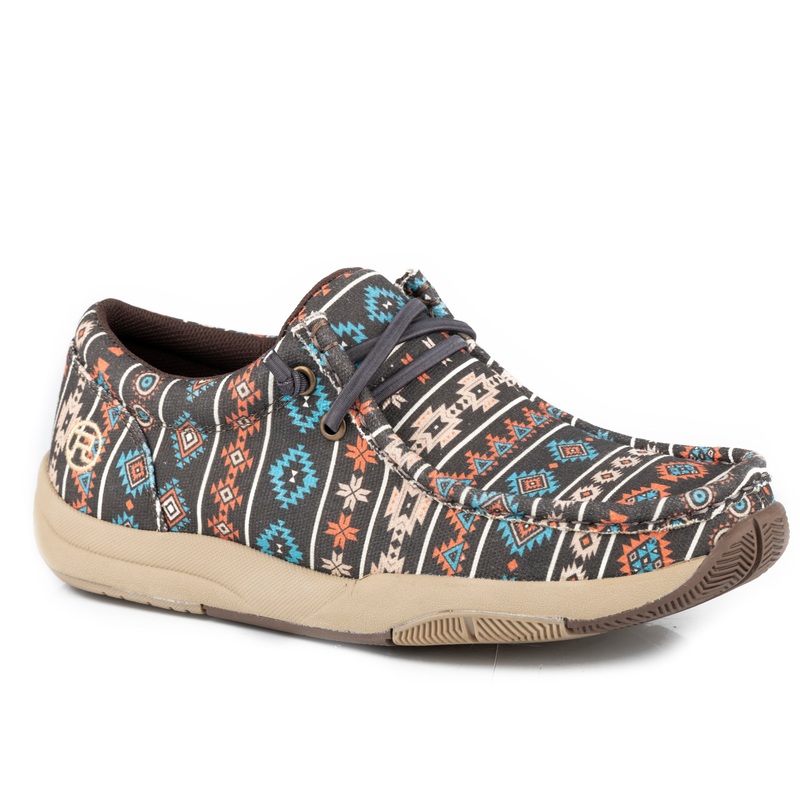 Womens Multi Aztec Printed Canvas 5 R