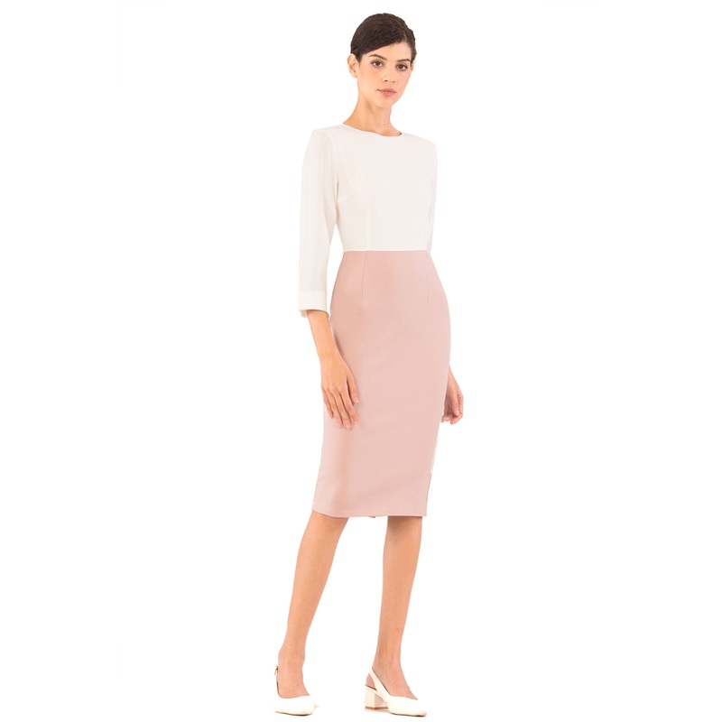 Daminiara (White+Pale Pink) XS White