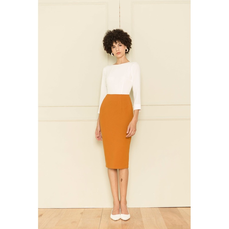 Daminiara (White+Rust Orange) XS White