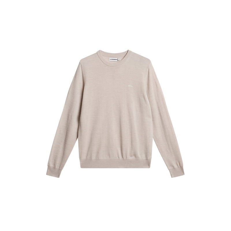 Keane Merino Crew Neck / Moonbeam Melange Moonbeam Melange L