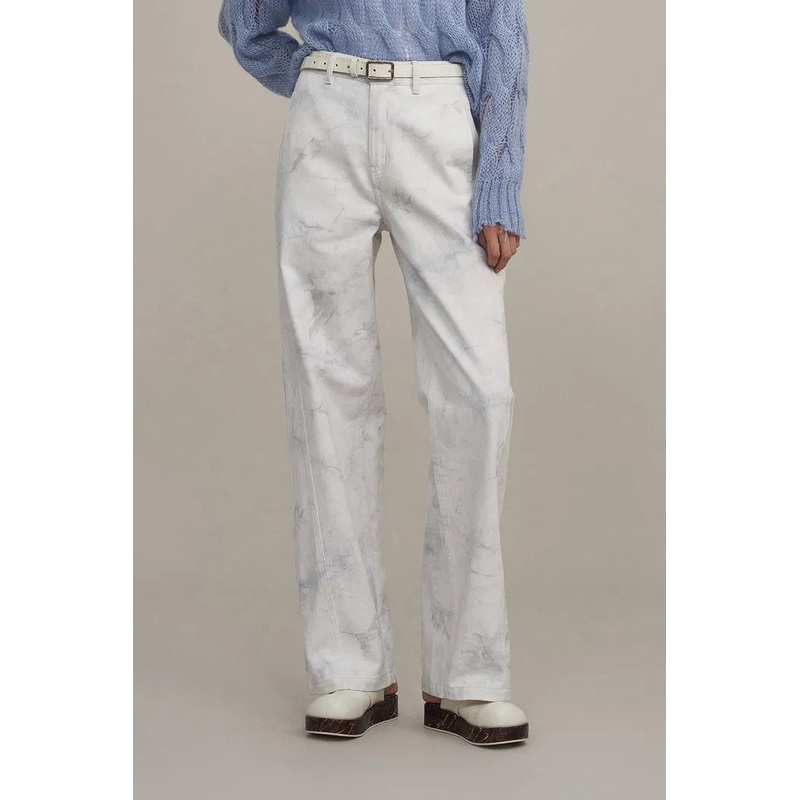 Amy Loose Straight Leg Jeans in Cotton Denim XS