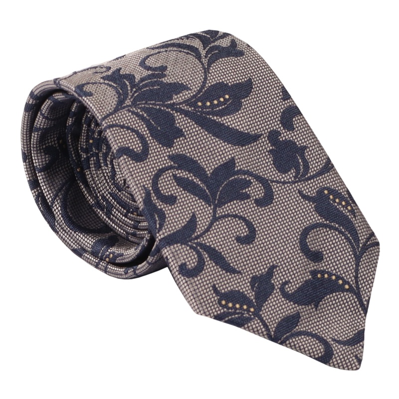 Coes Vine Tie Navy/Grey One Size