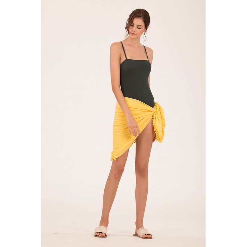 Combo Dimuzty Bodysuit S Dark Green+Yellow