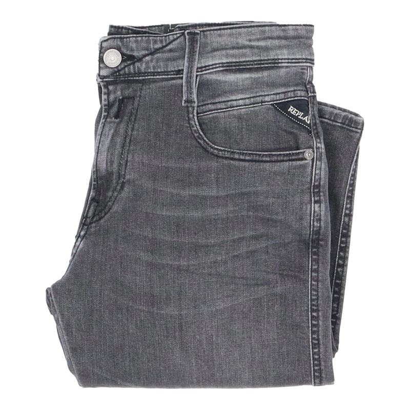 Replay Anbass Slim Fit Jean Medium Grey 30 Short