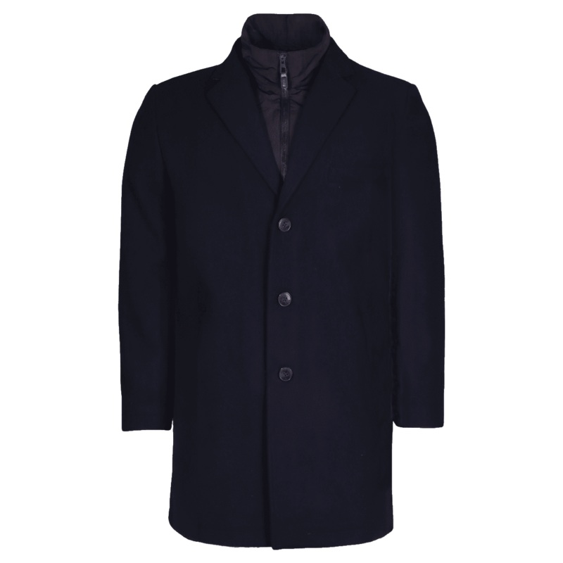S4 New Edison Wool Coat Navy 38