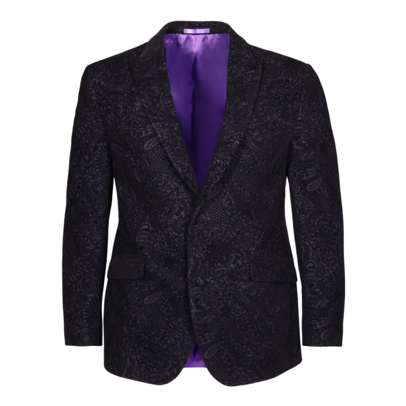 Torre Jerry Paisley Jacket Navy 40 Regular