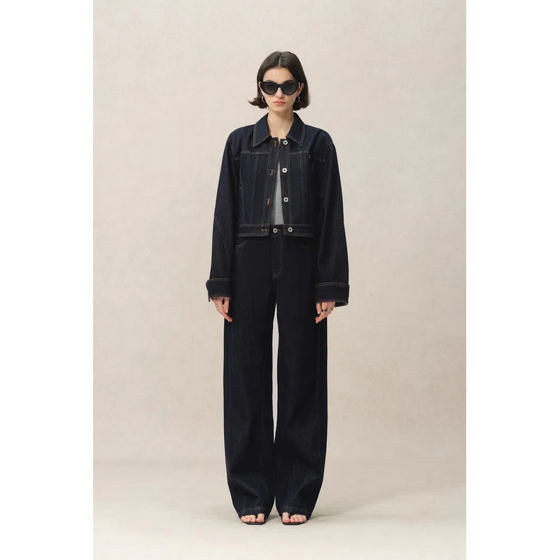 Wendy Denim Jacket in Raw Denim XS