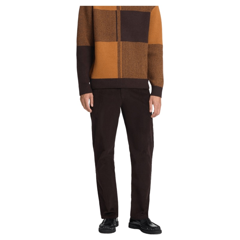 Selected 196 Straight Miles Cord Trouser Chocolate Torte 30 Short