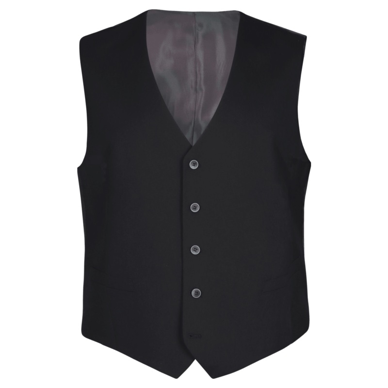 Daniel Grahame Dawson Suit Waistcoat Black 48 Regular