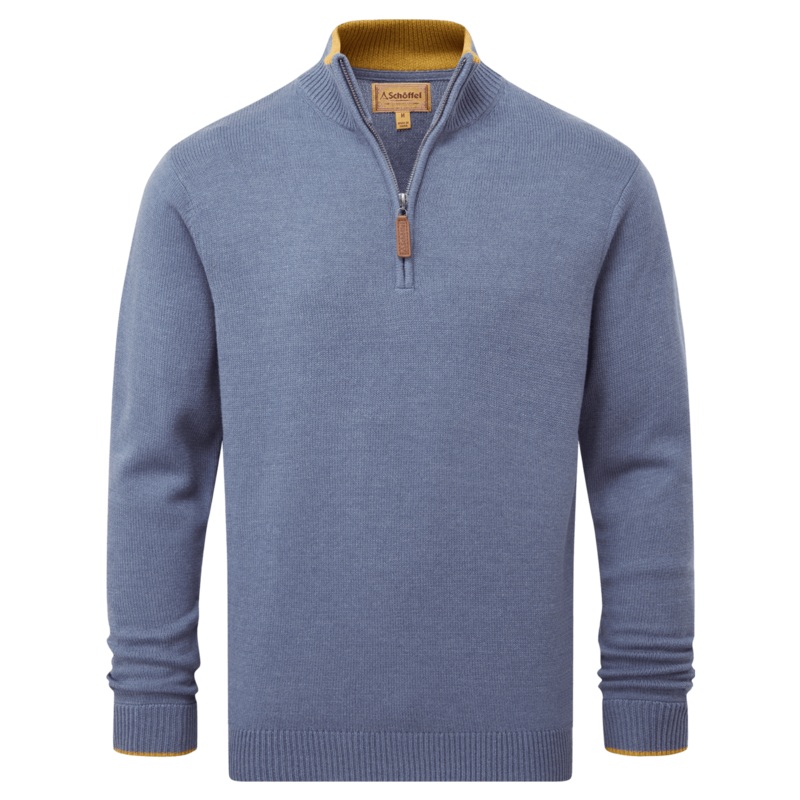 Schoffel Blair Quarter Zip Jumper Vintage Navy Medium