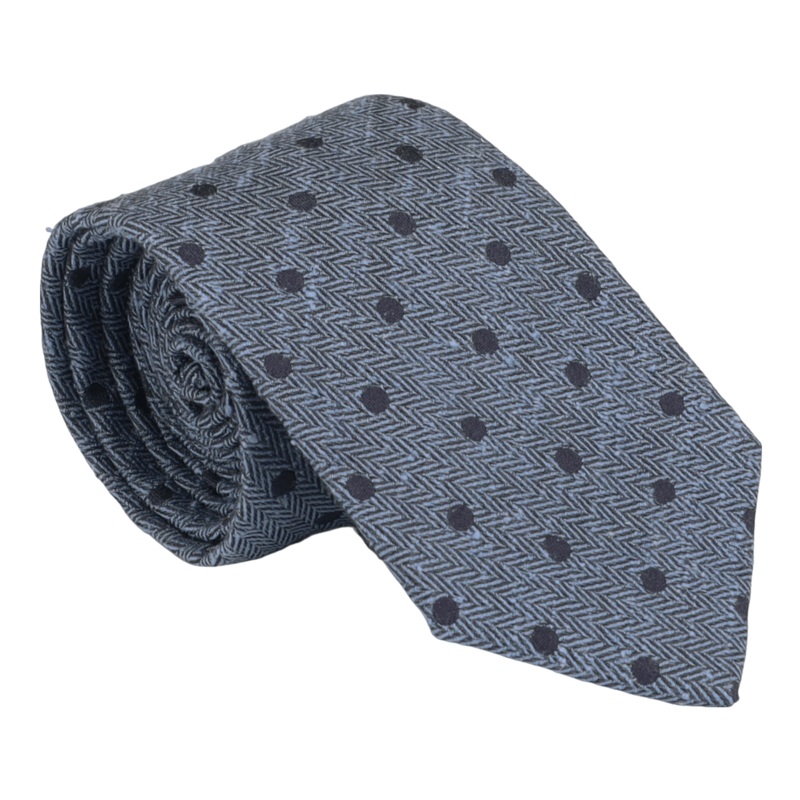William David Woven Tie Blue/Navy One Size
