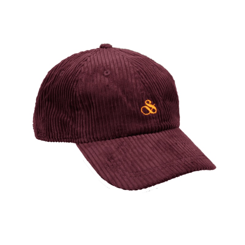 Scotch & Soda Heavy Cord Cap Hat for Men Burgundy One Size