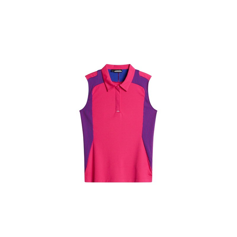 Betsy Sleeveless Polo / Pink Peacock Pink Peacock L